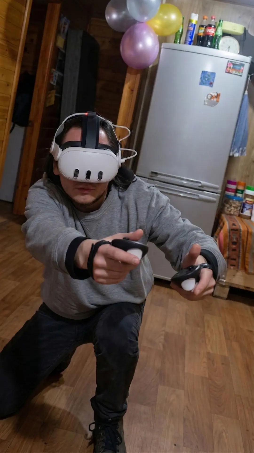 Persona disfrutando realidad virtual